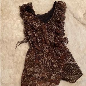 Leopard romper